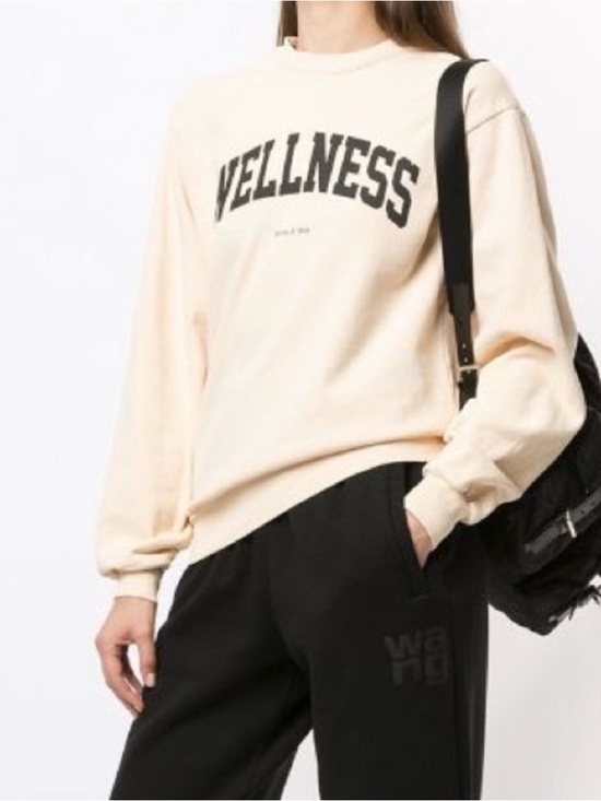 Sporty & Rich Tops - Sporty & Rich Wellness Pullover Sweatshirt Crew Neck Cream Women's Size Small